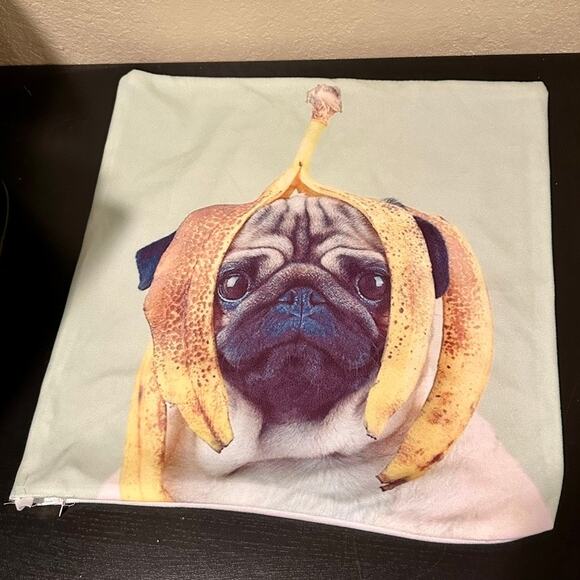 Three Adorable Pug Throw Pillow Cases - Picture 3 of 6